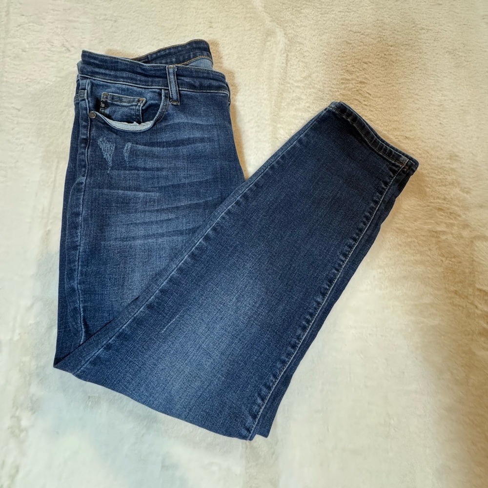 Judy Blue Women's Straight Leg Jeans - Dark Blue Wash